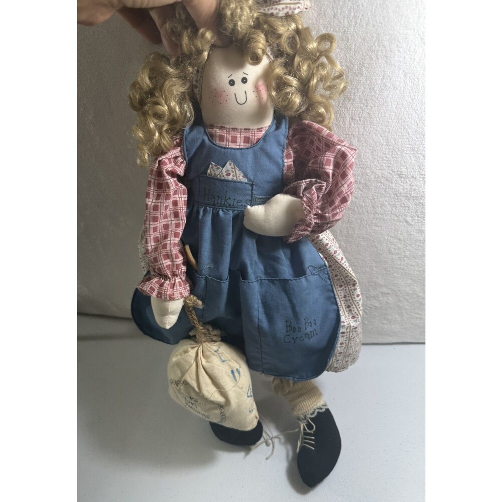 Vintage‎ House of Lloyd 1997 Mom's Fix It Shop Boo Boo Rag Doll - 18"